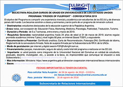 BECAS EN EEUU. PROGRAMA FRIENDS OF FULBRIGHT